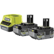 Ryobi Набор аккумулятора и зарядного устройства ONE+ RC18120-240X 18В 2х4А·ч ЗУ 2А (5133005092)