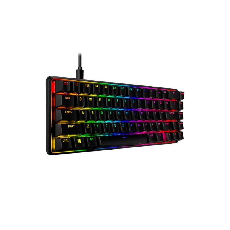 HyperX Клавіатура механічна Alloy Origins 65 67key, Red, USB-A, EN/UA, RGB, чорний (4P5D6AA)