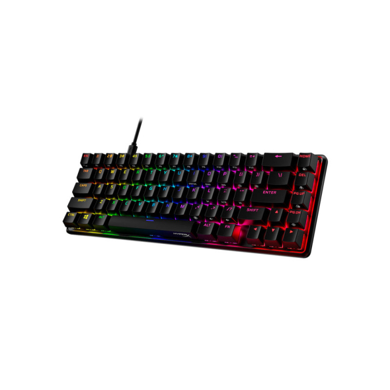 HyperX Клавіатура механічна Alloy Origins 65 67key, Red, USB-A, EN/UA, RGB, чорний (4P5D6AA)