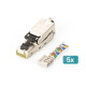 Digitus Конектор DIGITUS CАТ 6A RJ45 Field Termination, STP, 5шт. (DN-93631-5)