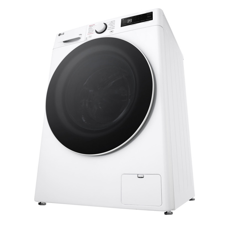 LG Пральна машина фронтальна, 10кг, 1400, A, 57см, дисплей, пара, інвертор, білий (F4Y5RS0W)