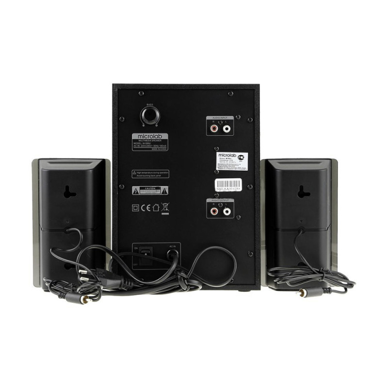 Microlab Акустическая система M-500U 2.1, 40W, mini-jack,USB ,SD, пк, черный