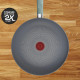 Tefal Сковорода Halo EUCALYPTUS, 30 см, алюминий, бакелит, серый (G0160702)