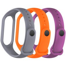 Ремінець до фітнес браслета Armorstandart комплект 3шт Xiaomi Mi Band 4/3 Beat (ARM87029)