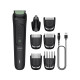 Philips Тример Philips All-in-One Trimmer 3000 Series, для обличчя, голови, носа, акум., насадок-7, сталь, чорний (MG3920/15)