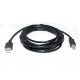 Кабель для принтера USB 2.0 AM/BM 2.0m Pro black REAL-EL (EL123500026)
