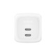 Зарядное устройство Belkin 2xUSB-C PD67W GaN PPS + cable USB-C to USB-C 2.0m white (WCH020KQ2MWH-B6)