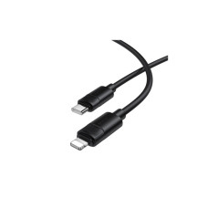 Дата кабель USB-C to Lightning 1.0m PD30W silicone BX123 Leya black BOROFONE (6941991124174)