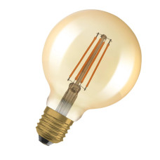 Osram LED E27 6.5W 2700K 725Lm G95 filament lamp smoky Vintage 1906 (4099854132315)