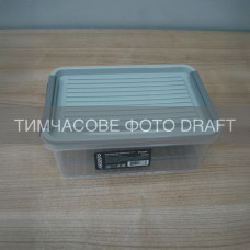 ARDESTO Контейнер для зберігання харчових продуктів ARDESTO Fresh 2.8л, пластик, прямокутна, сірий (AR1306R)