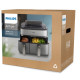 Philips Мультипіч Ovi Dual Steam 2750Вт, чаша-3+6л, сенсорне управл., 12 авто. программ, пластик/метал (NA555/00)