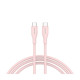 Дата кабель USB-C to USB-C 1.0m CC60SC10 60W Silicon Pink Sand Canyon (CNS-CC60SC10PS)