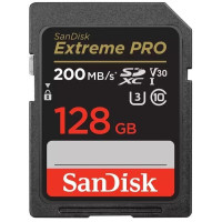 SanDisk Карта памяти SD 128GB C10 UHS-I U3 R200/W140MB/s Extreme Pro V30 (SDSDXXD-128G-GN4IN)