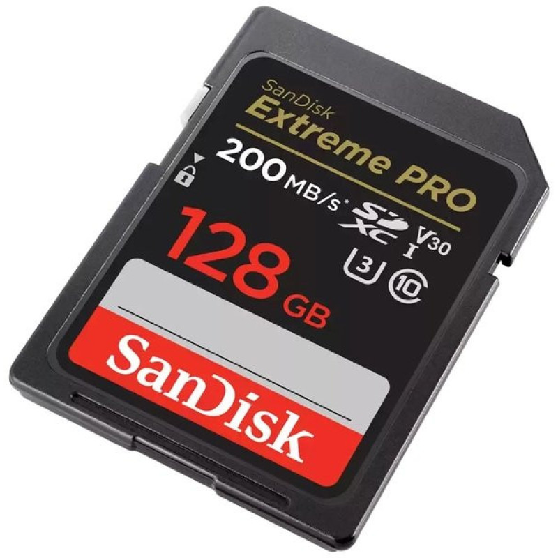 SanDisk SD 128GB C10 UHS-I U3 R200/W140MB/s Extreme Pro V30 (SDSDXXD-128G-GN4IN)