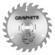 Graphite Диск пильний по дереву, 150х10мм, 1.6мм, 24 зубів (55H666)