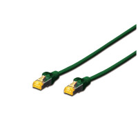Патч-корд 3м, SFTP, cat.6A, AWG 26/7, Cu, LSZH, green Digitus (DK-1644-A-030/G)