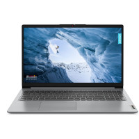 Lenovo Ноутбук IdeaPad 1-15IAU7 15.6" FHD IPS AG, Intel i5-1235U, 16GB, F512GB, UMA, DOS, серый (82QD00K5RA)