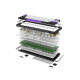 Клавиатура Hator Hellyberry HK60 Mechanical Linear RGB Wireless/Bluetooth/USB UA White/Violet (HK60_wireless)