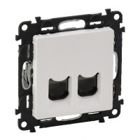 Legrand Valena LIFE 2xRJ45, UTP, CAT6, белая (753443)