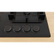Bosch Bosch Hob gas on glass, 60cm, cast-iron, black (PNK6B6P40R)