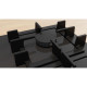 Bosch Bosch Hob gas on glass, 60cm, cast-iron, black (PNK6B6P40R)