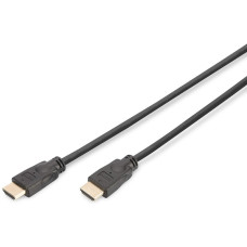 Digitus Кабель DIGITUS HDMI (M/M), 4K@60Гц, Ultra HD, Premium, тип A, w/Ethernet, золото, 5м, чорний (DK-330123-050-S)