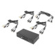 Digitus KVM-перемикач DIGITUS Desktop HDMI, 4 Port, Single Display, 4K (DS-12880)