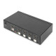 Digitus KVM-перемикач DIGITUS Desktop HDMI, 4 Port, Single Display, 4K (DS-12880)
