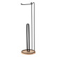 ARDESTO Toilet paper holder Minimalism 16.5x16.5x55cm, metal, bamboo, black (ARHB3112BT) ARDESTO Toilet paper holder Minimalism 16.5x16.5x55cm, metal, bamboo, black (ARHB3112BT)