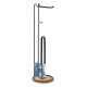 ARDESTO Toilet paper holder Minimalism 16.5x16.5x55cm, metal, bamboo, black (ARHB3112BT) ARDESTO Toilet paper holder Minimalism 16.5x16.5x55cm, metal, bamboo, black (ARHB3112BT)