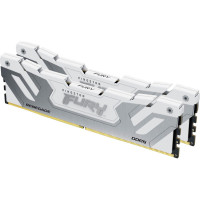 Модуль памяти для компьютера DDR5 48GB (2x24GB) 8400 MHz Renegade White XMP Kingston Fury (ex.HyperX) (KF584CU40RWK2-48)