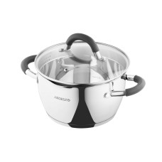 ARDESTO Casserole Gemini, glass lid, 2.3 l, stainless steel (AR1923GS)