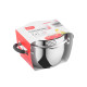 ARDESTO Casserole Gemini, glass lid, 2.3 l, stainless steel (AR1923GS)