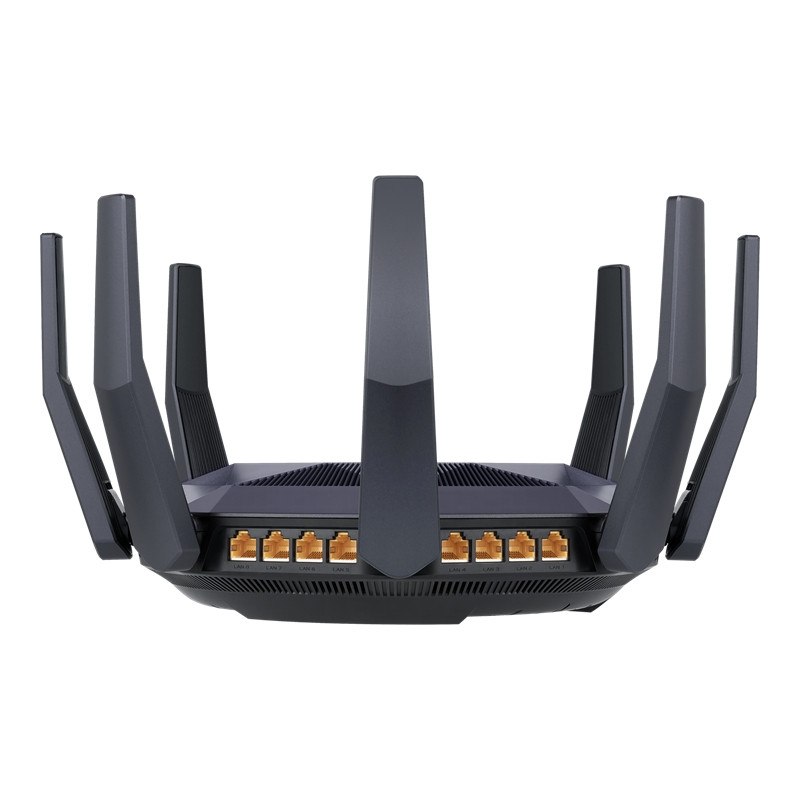 ASUS Маршрутизатор RT-AX89X AX6000 8xGE LAN 1xGE WAN 1x10GE 1xSFP+ 2xUSB3.1 MU-MIMO OFDMA MESH (90IG04J1-BM3010)