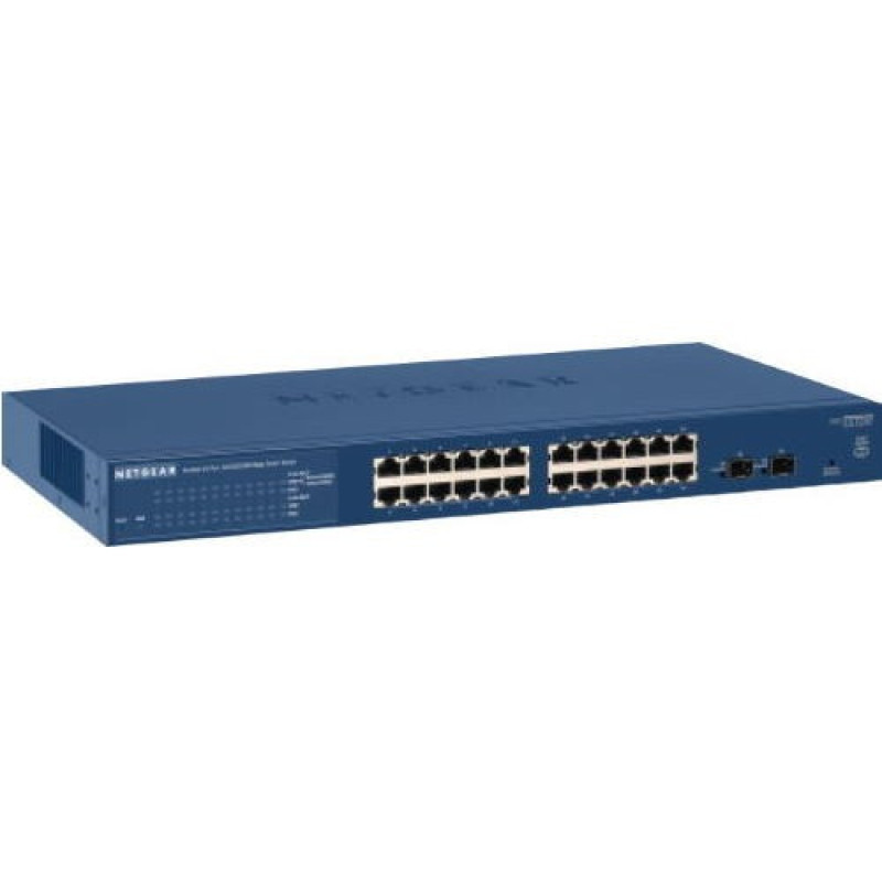 NETGEAR Комутатор GS724T 24xGE, 2xGE SFP, керований L2 (GS724T-400EUS)