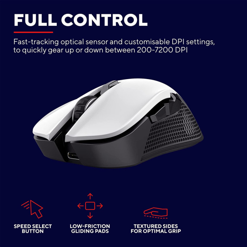 Trust Mouse GXT 923 YBAR WL White (24889_TRUST)