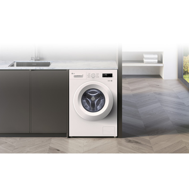 LG WM front load, 6kg, A+++, white (F2Y1NS3W)
