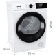 Gorenje Gorenje DHNE82/P condensation, 8kg, A++, 60cm, display, white (DHNE82P)
