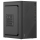 2E PC case TeamX TMX04 with 2E ATX400W, 2xUSB2.0, 1x80mm, VGA 220mm, mATX, black (2E-TMX04)