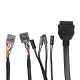 2E PC case TeamX TMX04 with 2E ATX400W, 2xUSB2.0, 1x80mm, VGA 220mm, mATX, black (2E-TMX04)