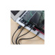 Дата кабель USB 2.0 AM to Lightning + Micro 5P + USB-C 1.0m 2A X14 black HOCO (6931474719157)