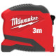 Milwaukee WIDE BLADE Tape Measure, 8m x 26ft x 33mm, with a reel lock, ABS plastic (4932498776)