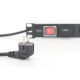 Digitus Пристрій розподілу електроживлення 1U, 7xSchuko, 16A, 250V, выключатель, SPD, вилка Schuko (DN-95407)