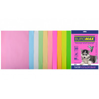 Бумага Buromax А4, 80g, PASTEL+NEON, 10colors, 20sh (BM.2721720-99)