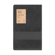 ARDESTO Terry towel SuperSoft 70х140cm, 100% cotton, dark grey (ART2270MCP)