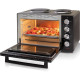 Gorenje Mini oven, 30L, 52x32х40.5cm, electric cooking zones- 2, black (OM30GBX)