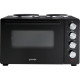 Gorenje Mini oven, 30L, 52x32х40.5cm, electric cooking zones- 2, black (OM30GBX)