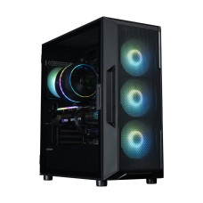 Zalman Корпус I3 Neo ARGB V2 без БЖ, 2xUSB3.0, 1x Type C, 4x120мм ARGB, VGA 355мм, LCS ready, TG Side Panel, ATX, чорний (I3NEOARGBV2BLACK)