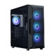 Zalman PC case I3 Neo ARGB V2 without PSU, 2xUSB3.0, 1x Type C, 4x120mm ARGB, VGA 355mm, LCS ready, TG Side Panel, ATX, black (I3NEOARGBV2BLACK)
