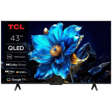 TCL Телевізор 43" TCL QLED 4K 60Hz Smart Google TV Black (43T69C)